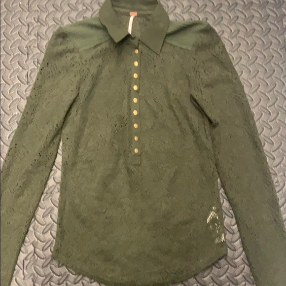 new FREE PEOPLE XSMALL Cozy Cadet Henley sweater - Picture 4 of 7